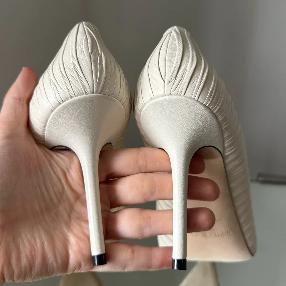 Like new JIMMY CHOO Love Ruched Pump $850 40.5